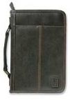 Bible Cover-Aviator Leather Look-LRG-Brn (Gifts)